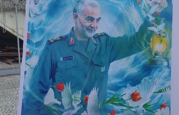 تبلیغات محیطی بنیادشهیدچرام به مناسبت سالروزشهادت سردارشهیدحاج قاسم سلیمانی